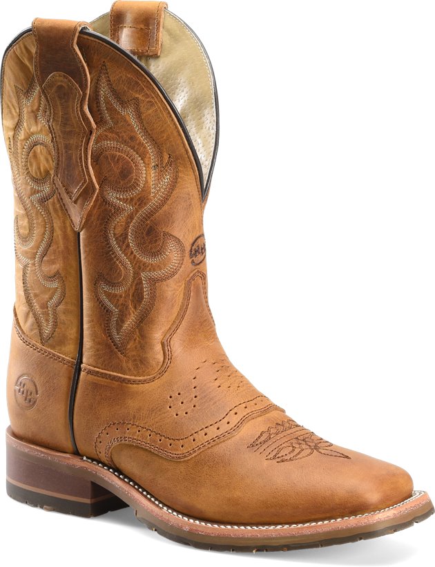 Double h square hot sale toe cowboy boots